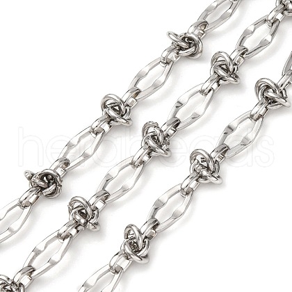 304 Stainless Steel knot with Oval Link Chains CHS-S012-05P-1