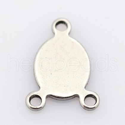 Tarnish Resistant Oval 201 Stainless Steel Chandelier Component Links X-STAS-P073-26-1