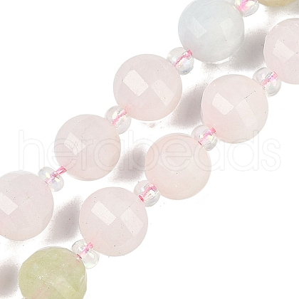 Natural Morganite Beads Strands G-G182-B33-03-1