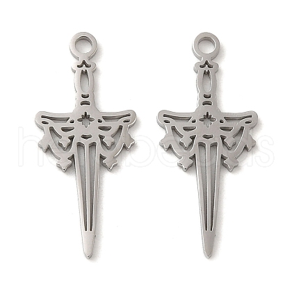 Non-Tarnish 304 Stainless Steel Pendants STAS-J042-31P-1