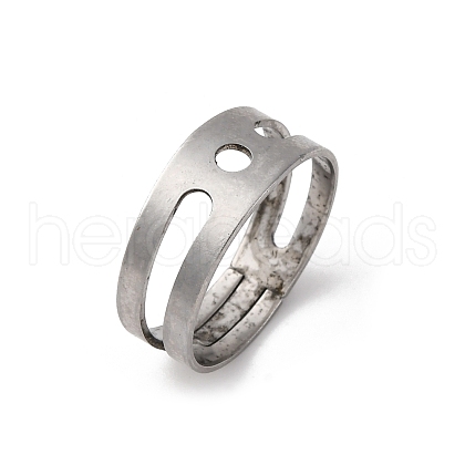 316L Surgical Stainless Steel  Ring Settings STAS-C125-03P-1