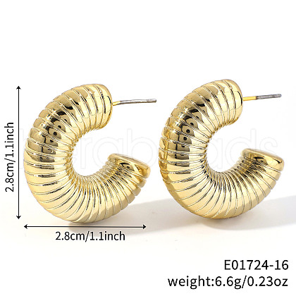 Geometric Shiny Plastic Stud Earrings FD4896-16-1
