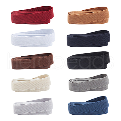   10 Rolls 10 Colors Polyester Elastic Cord OCOR-PH0004-63B-1