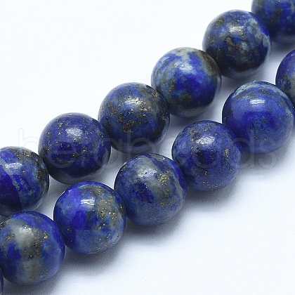 Natural Lapis Lazuli Beads Strands G-E483-17-6mm-1