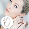 GOMAKERER 1Pc 925 Sterling Silver Finger Ring Components FIND-GO0002-65-7