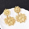 304 Stainless Steel Dangle Stud Earrings EJEW-G423-18G-2