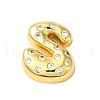 Rack Plating Brass Micro Pave Clear Cubic Zirconia Perdants KK-C067-11G-S-1