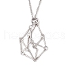 304 Stainless Steel Macrame Pouch Empty Stone Holder Necklace Making NJEW-JN05236-02-2