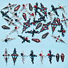 GOMAKERER 32Pcs 8 Style Alloy Pendants FIND-GO0001-89-5