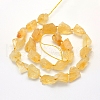 Rough Raw Natural Citrine Beads Strands G-K202-17B-3