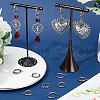 SUNNYCLUE 12Pcs 201 Stainless Steel Hoop Earrings Findings STAS-SC0007-97-4