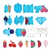 10Pcs 10 Style DIY Dangle Earrings Silicone Molds DIY-CD0001-34-1