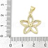 Brass Micro Pave Cubic Zirconia Pendants KK-D317-134G-3