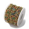 304 Stainless Steel Enamel Figaro Chains CHS-U003-02G-01-3