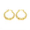 Brass Hoop Earrings EJEW-F250-08-G-1