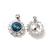 Brass Micro Pave Cubic Zirconia Pendants KK-M243-03P-2