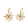 Brass Micro Pave Cubic Zirconia Pendants KK-M208-03G-1