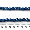Electroplated Synthetic Magnetic Hematite Beads Strands G-I364-J01-08-4