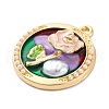 Alloy Enamel Pendants FIND-M060-14A-G02-3