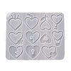 Heart Earrings Pendants DIY Silicone Mold DIY-Q033-06C-2