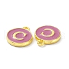 Golden Plated Alloy Enamel Charms ENAM-XCP0001-13C-3