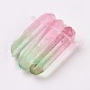 Natural Quartz Crystal Pointed Pendants G-K188-05C-2