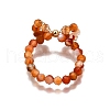 3Pcs Natural Gemstone Rings RJEW-TA00204-6