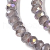 Baking Electroplate Glass Beads Strands X-DGLA-A039-J2MM-B06-3
