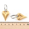 Two Tone Brass Hoop Earrings for Women EJEW-U055-20B-G-3