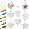 DIY Wooden Keychains DIY-WH0496-54-1