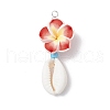 Flower Pendants PALLOY-JF03784-3