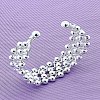 Brass Round Beaded Cuff Bangles for Women FS-WG6E9A6-01-3