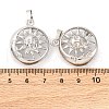 Brass Pendant Cabochon Settings KK-U074-16P-3