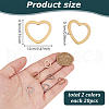 Globleland 40Pcs 2 Colors 201 Stainless Steel Linking Rings STAS-GL0001-05-2