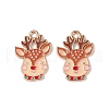 Christmas Alloy Enamel Pendants ENAM-M056-01KCG-2