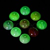 UV Plating Transparent Acrylic Beads X-OACR-Z013-04-2