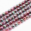 Electroplate Non-magnetic Synthetic Hematite Beads Strands G-L486-B-02-1