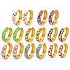 Rack Plating Brass Hoop Earrings EJEW-C102-46G-1