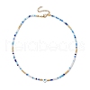Glass Beaded Necklaces NJEW-JN04896-01-3