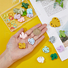 DICOSMETIC Cactus & Monstera Leaf Food Grade Eco-Friendly Silicone Beads DIY-DC0002-22-3