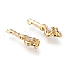 Brass Micro Pave Cubic Zirconia Pendants KK-K246-39G-3