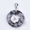 Natural & Synthetic Mixed Stone Pendants G-F546-A-3