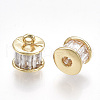 Brass Cubic Zirconia Charms KK-S348-321-2