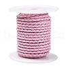 Braided Cowhide Leather Cord NWIR-N005-01Q-4mm-2