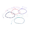 Adjustable Nylon Thread Braided Beads Bracelets BJEW-JB04377-1