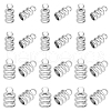 DICOSMETIC 80Pcs 2 Size 201 Stainless Steel Cord Ends STAS-DC0010-93-1