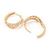 Brass Micro Pave Cubic Zirconia Hoop Earrings EJEW-A107-11D-KCG-2