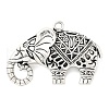 Tibetan Style Alloy Pendants TIBEP-R212-AS-RS-1