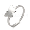 Non-Tarnish 201 Classic 201 Stainless Steel Finger Rings for Women RJEW-G278-36P-1
