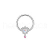 Brass Rhinestone Nipple Rings WG50E44-18-1